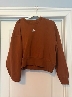 Adidas Women’s Dolman Sleeve Cropped Crewneck Sweatshirt Size Large